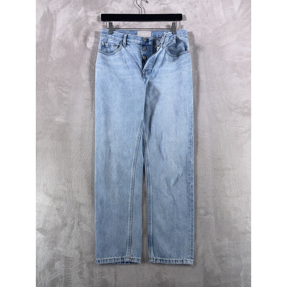 Everlane The Cheeky Straight Leg Jeans Womens 26x26 Cropped Light Wash Blue